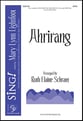 Ahrirang SATB choral sheet music cover